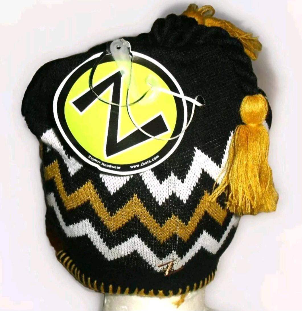 Missouri Tigers University Mens Adult Black Beanie Winter Tassel Hat New Ncaa
