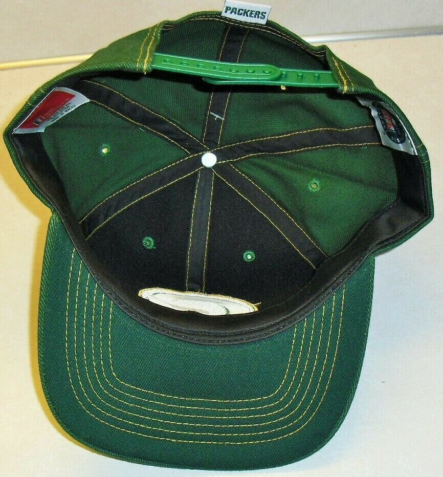 Green Bay Packers vintage 90s snapback hat Brett Favre years Nfl New