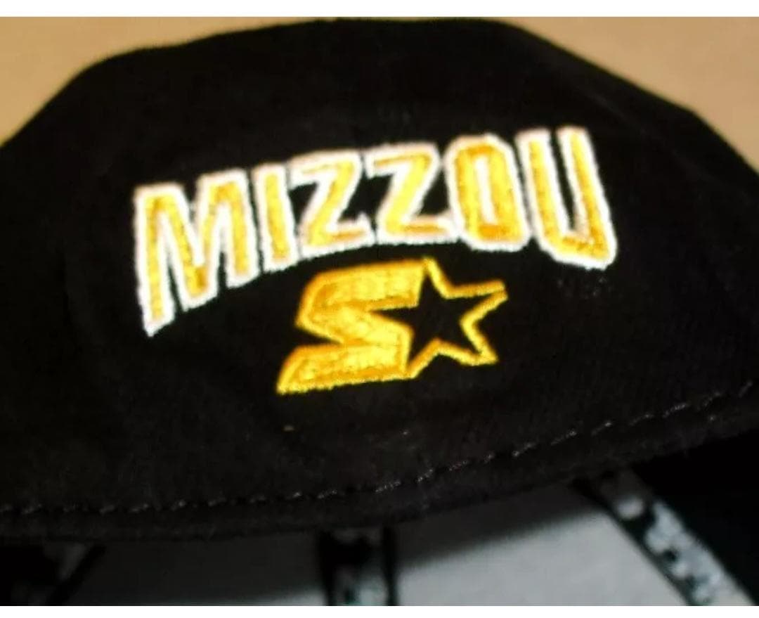 Missouri Tigers Starter Mens Starter Black Stretch Fit One Fit hat Cap New Ncaa