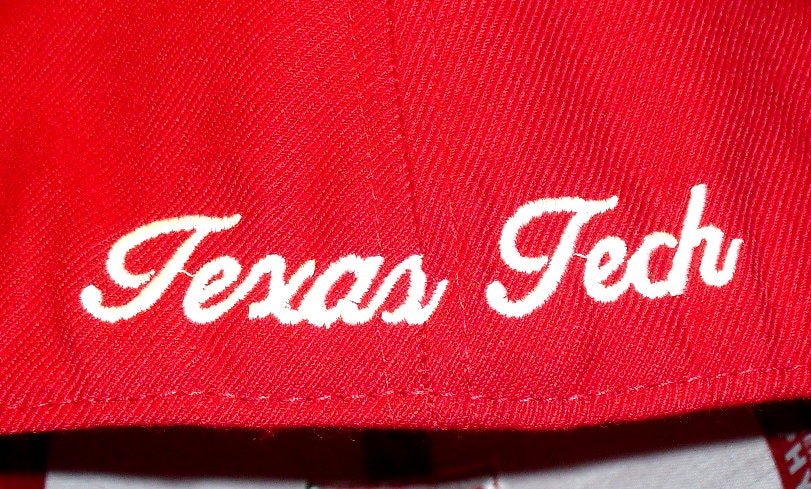Texas Tech Red Raiders Zephyr Mens Red Fitted hat sz. 7 3/8 New Ncaa