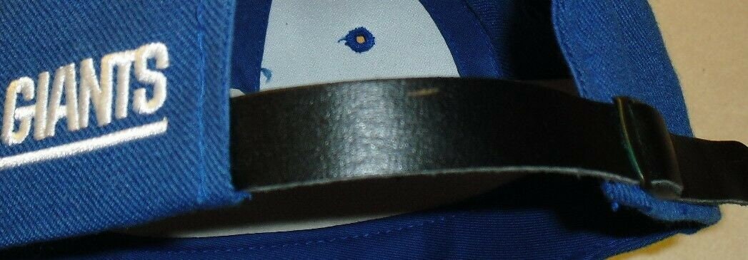 New York Giants 90s VIntage Adjustable Strapback hat Leather bill New Nfl