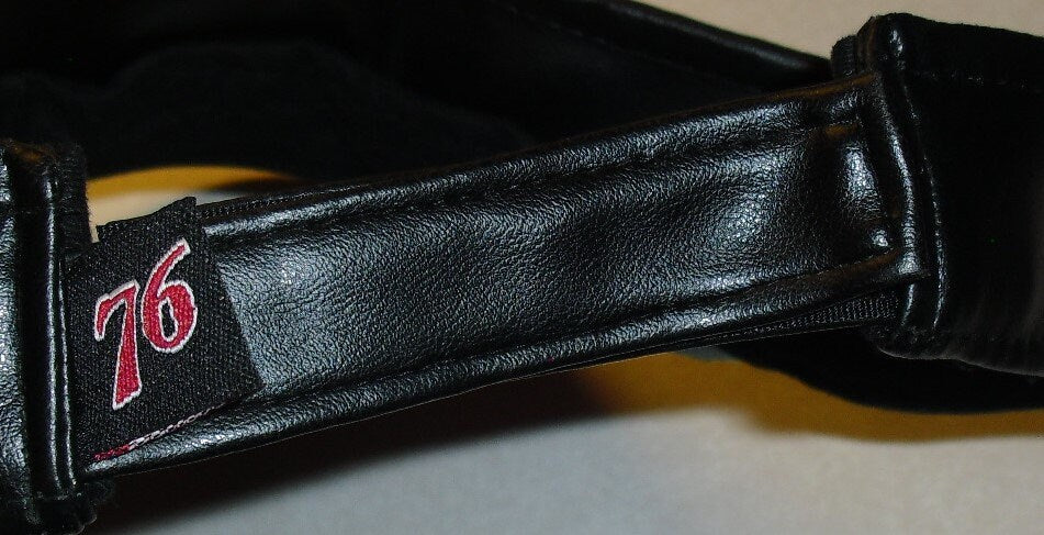 Philadelphia 76ers All Leather New Era Visor hat New Allen Iverson years Nba