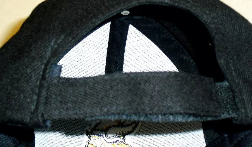 Minnesota Vikings Mens Adjustable Strapback hat cap Black Color New Nfl