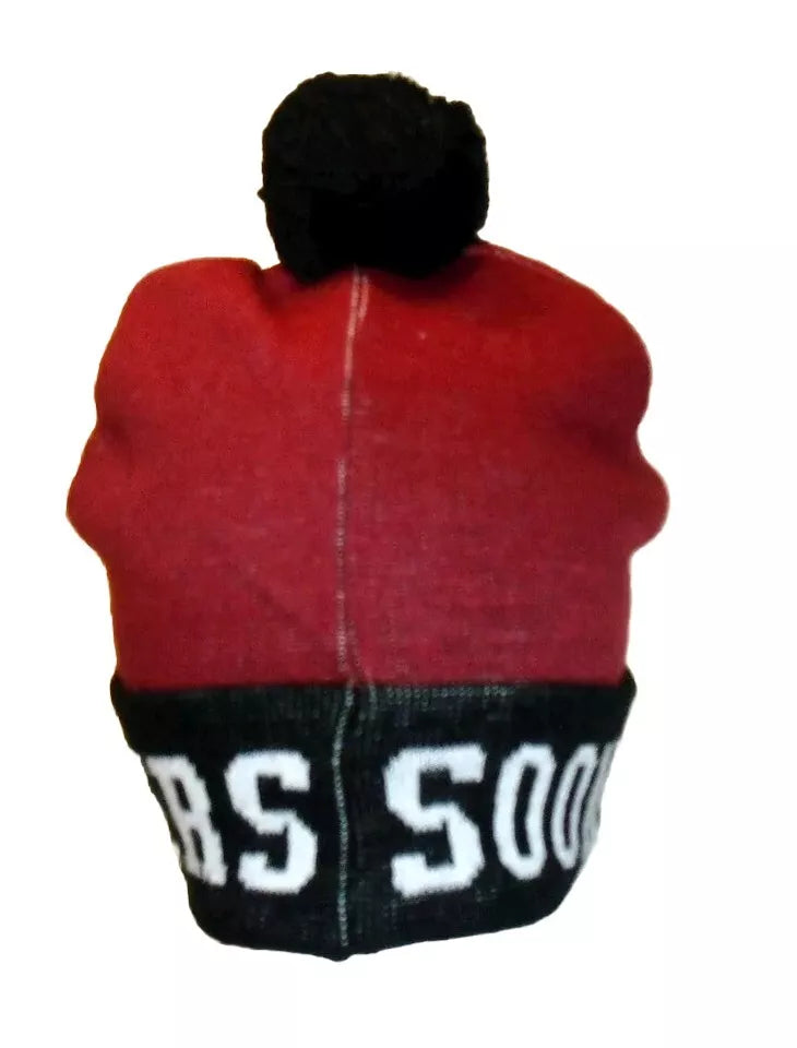 Oklahoma Sooners Mens Adult Beanie Winter Pom Cuffed Cuff Hat Cap New Ncaa