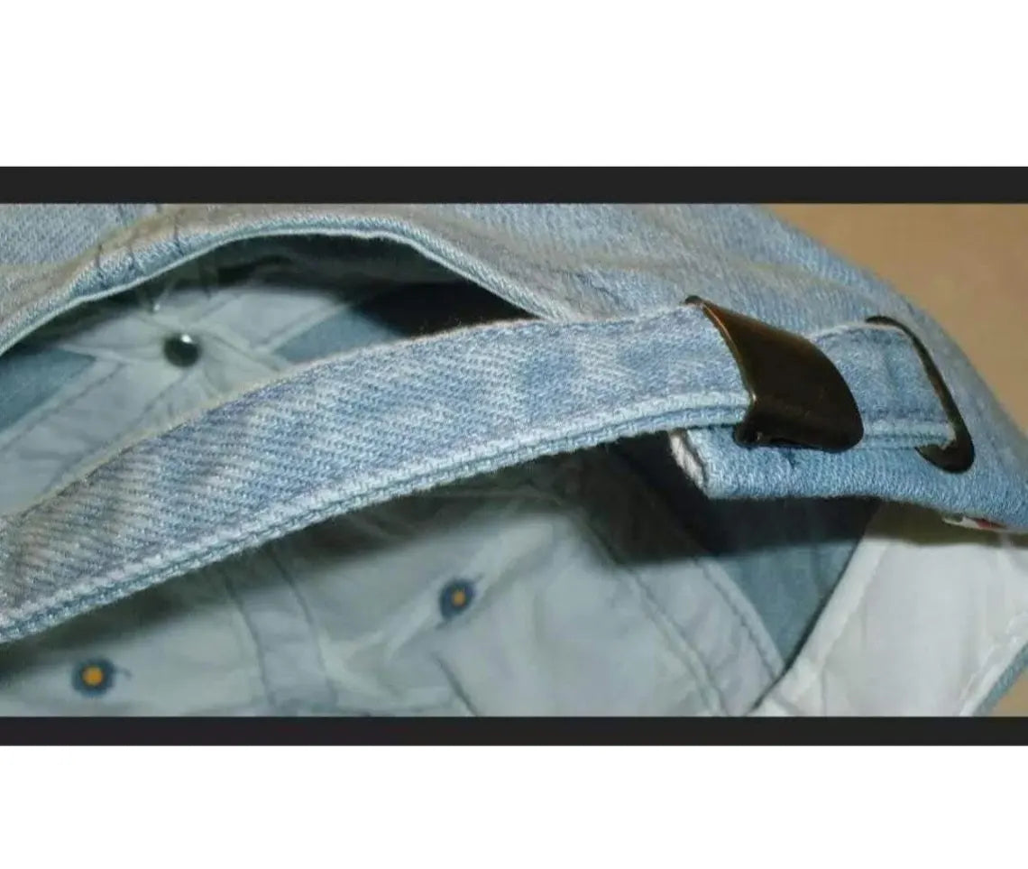 Los Angeles Oakland Raiders Denim Style New Era Vintage 90s Strapback hat New