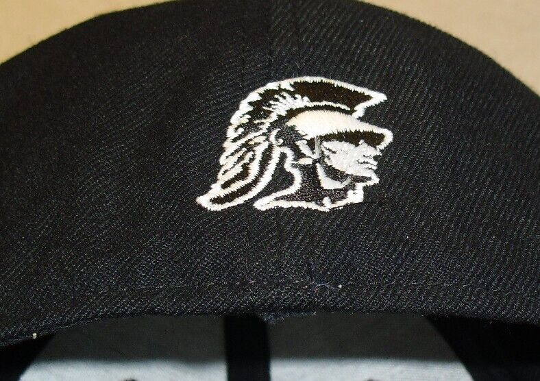 Usc Trojans Mens Top of the World Black Color Fitted hat sz. 7 5/8 New Ncaa