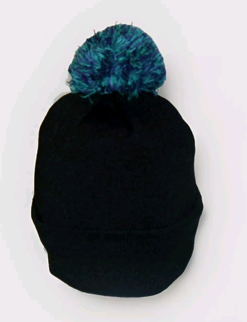 Anaheim Mighty Ducks Zephyr Script Logo Mens Black Cuffed Beanie Winter Hat New