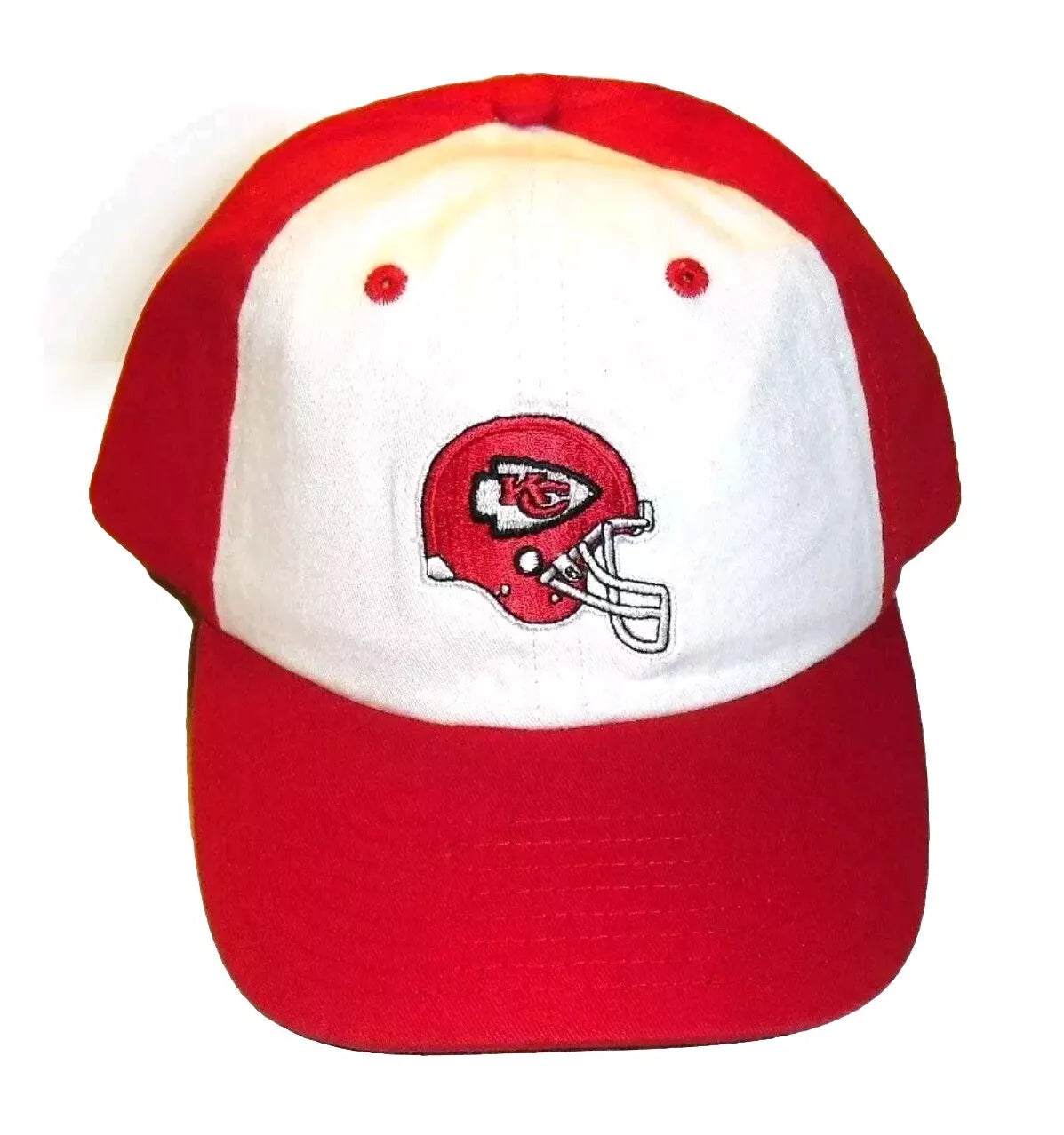 Kansas City Chiefs Mens Adult Stretch fit Red White hat cap sz. Large New Nfl