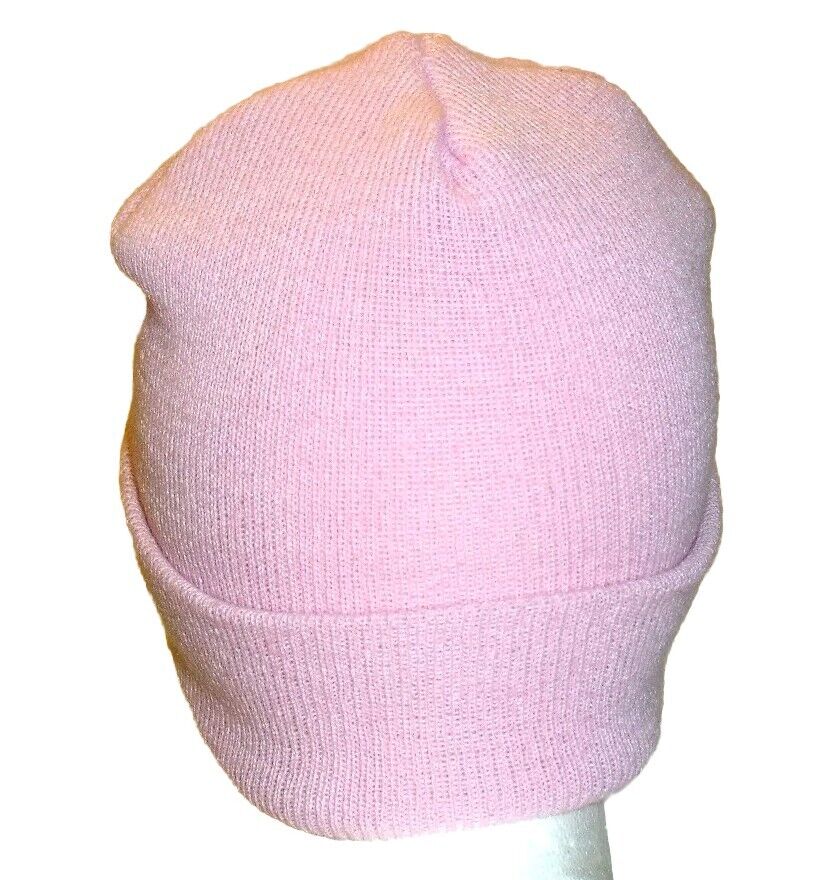 Kansas City Chiefs Womens All Pink Cuffed Beanie Winter Hat Cap New Tags Nfl
