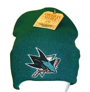 San Jose Sharks American Needle Mens Cuffed Beanie Winter Hat Cap New Tags Nhl
