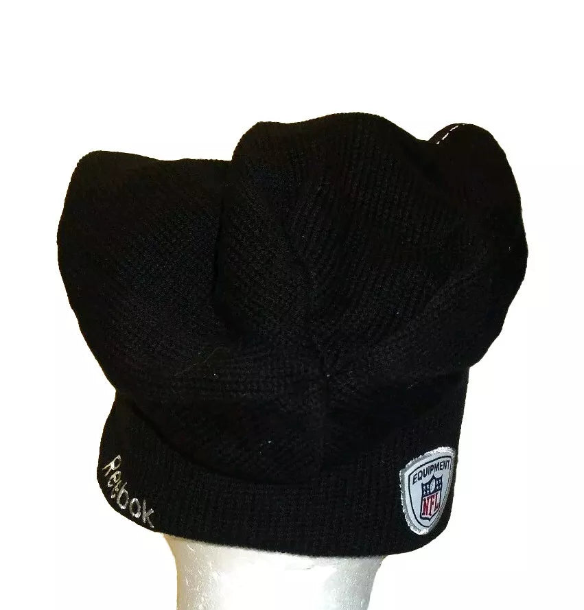 New York Giants Reebok TALL FIT Mens Adult Beanie Black Winter Hat Cap New Nfl