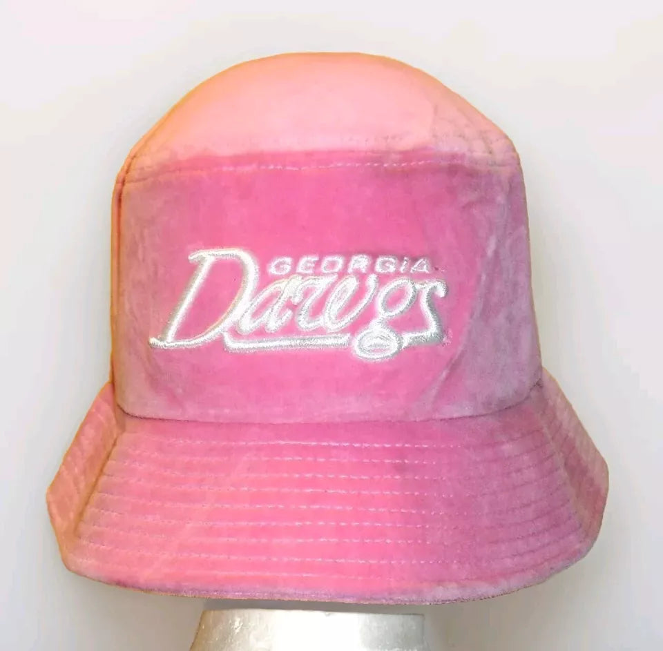 Georgia Bulldogs Womens Pink Bucket hat cap One size Fits All New Ncaa