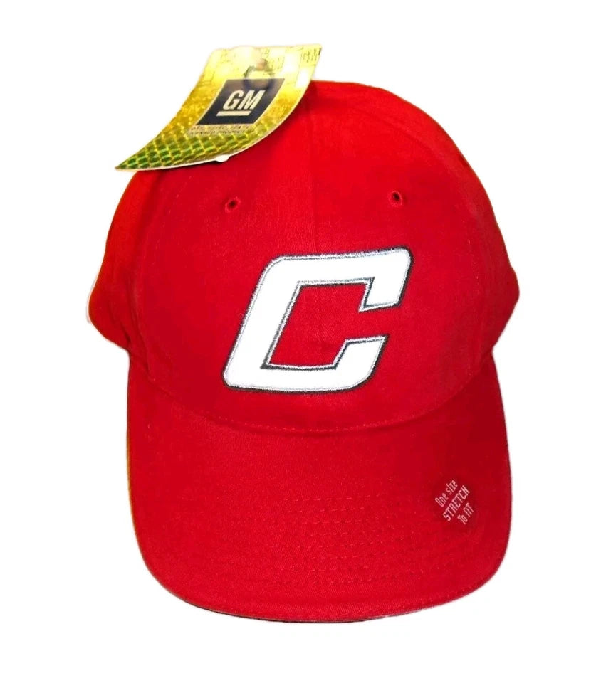 Chevrolet Chevy Racing Mens C Logo Red Stetch Fit One Fit hat Cap Nascar New