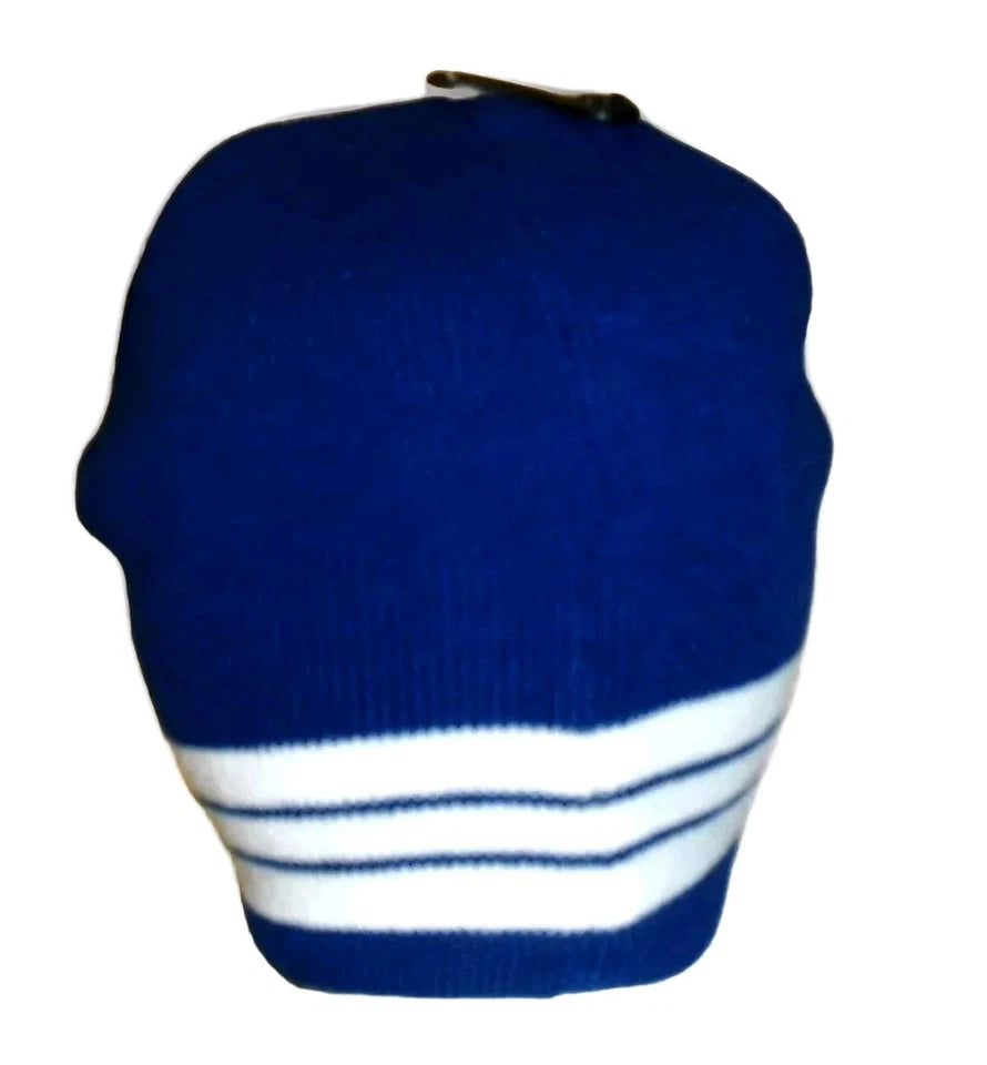 Toronto Maple Leafs Stripe Mens Blue White Adult Beanie Winter Hat Cap New Nhl