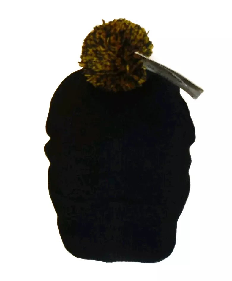 San Diego Padres Mens 90s Vintage Black Beanie Pom Winter Cuffed hat New Tags