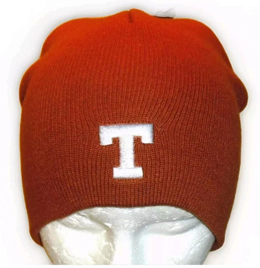 Texas Longhorns Mens Burnt Orange Beanie Winter Hat Cap New Ncaa