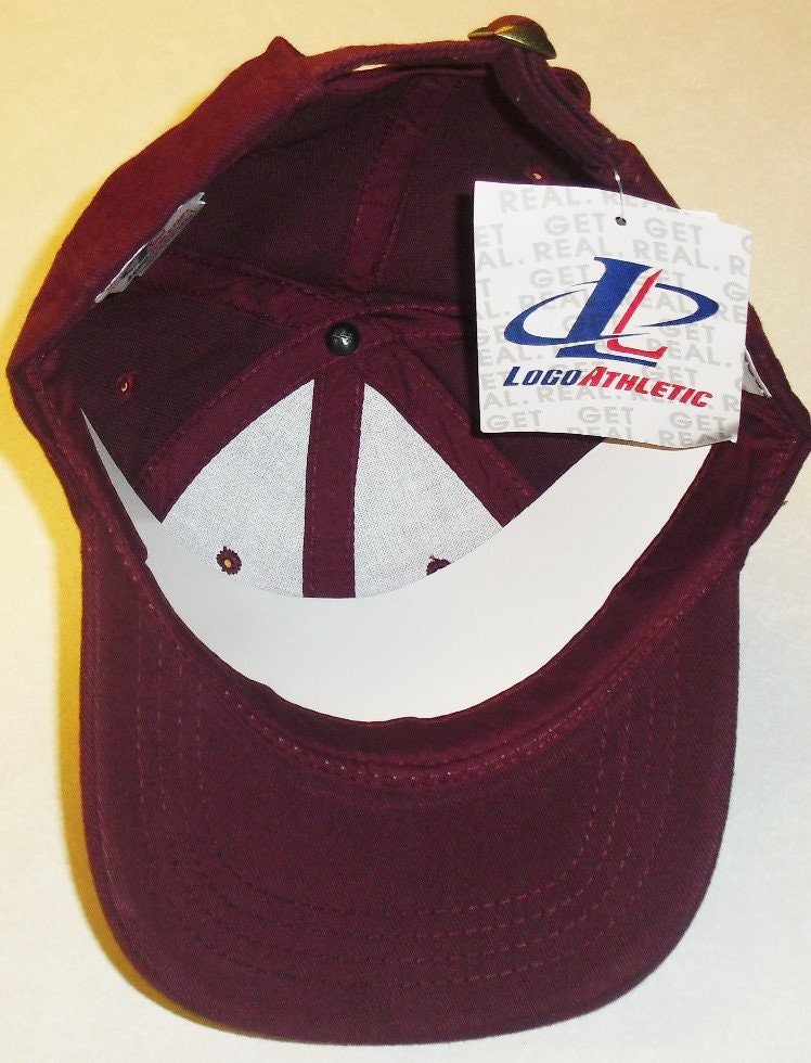 Tampa Bay Buccaneers Logo Athletic vintage 90s Burgundy strapback hat New Nfl Tom Brady