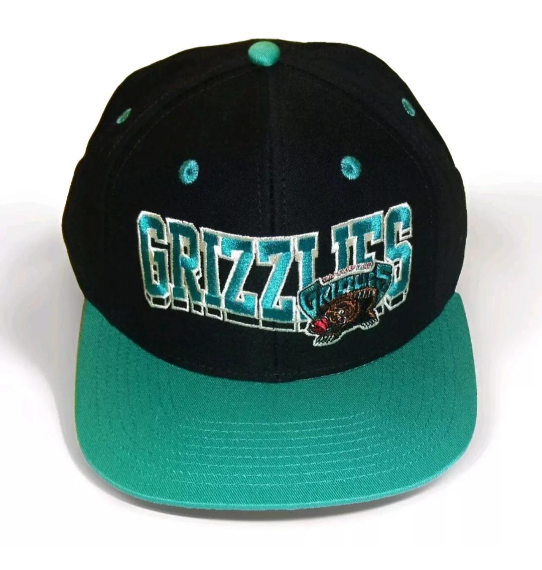 Vancouver Grizzlies Mens Snapback hat cap Black Teal Nba New