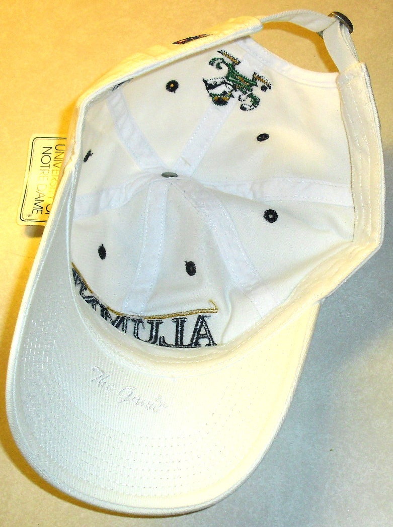 Notre Dame Alumni The Game 90s Vintage Adjustable White Strapback hat Ncaa New