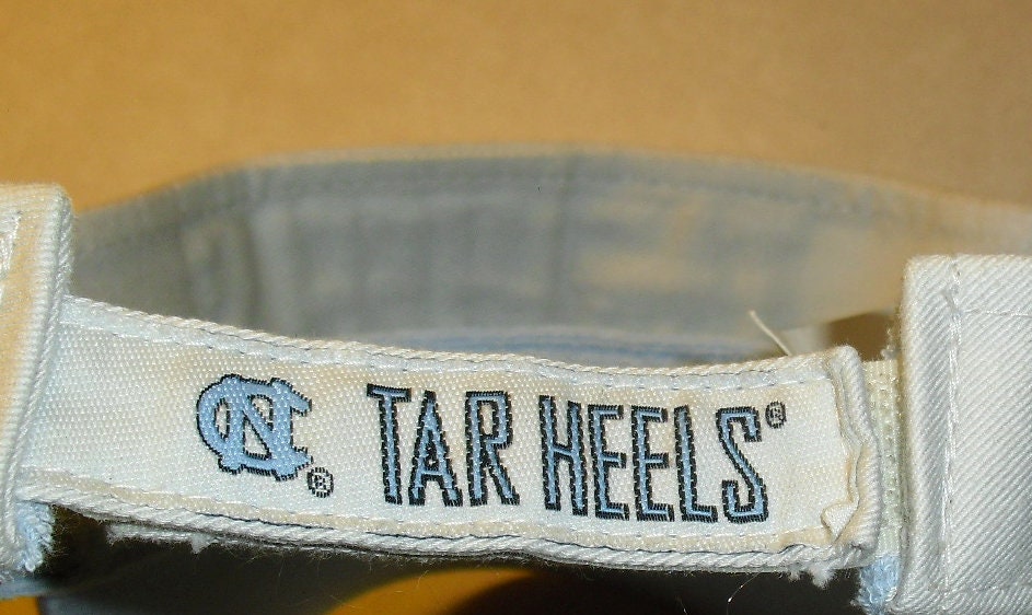 North Carolina Tar Heels Mens Adult Cream Color Visor hat Ncaa New