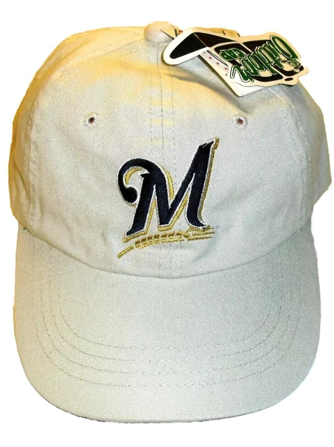 Milwaukee Brewers Light Tan Color Dad Hat Adjustable Strapback hat New Mlb