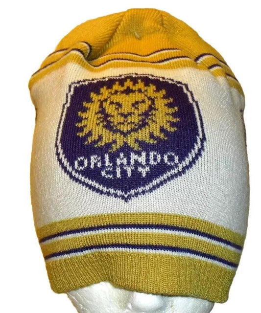 Orlando City SC MLS Soccer Mens Adult Beanie Winter hat Adidas New