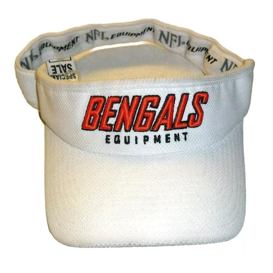 Cincinnati Bengals Equipment Reebok Adult Visor Hat One Size White New Nfl