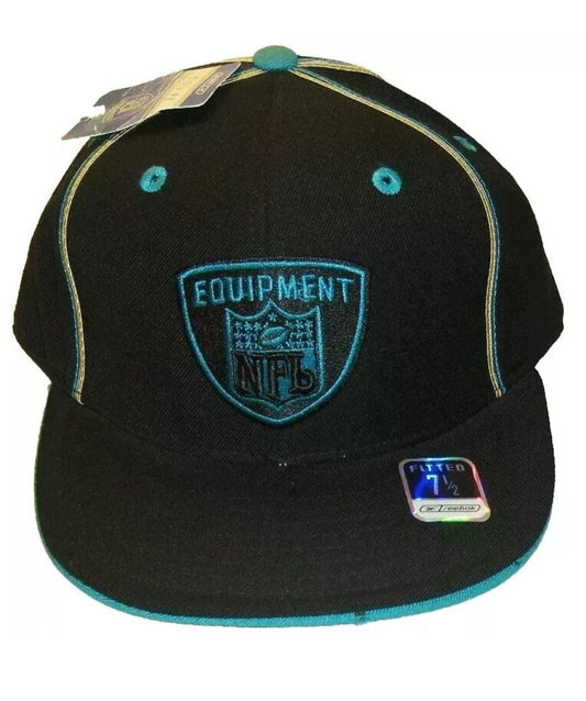 Jacksonville Jaguars NFL Shield Logo Reebok Back Logo Fitted Hat sz. 7 1/2 New