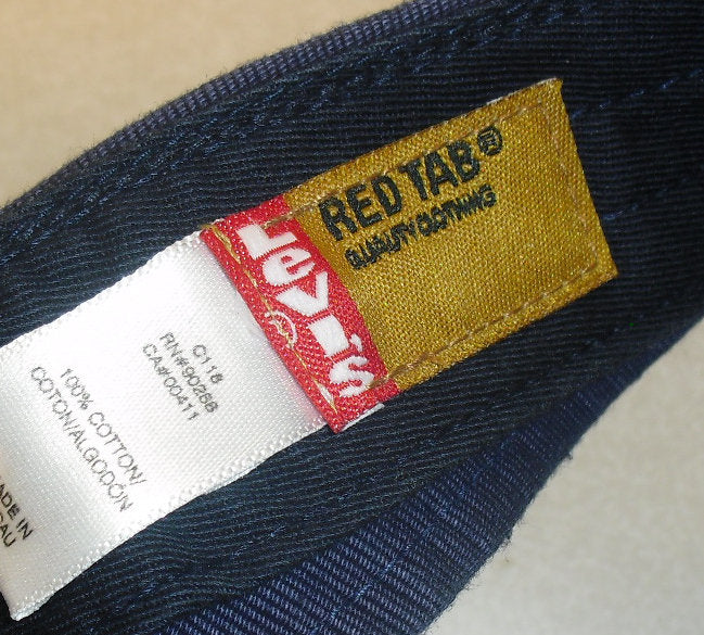 Levi Strauss Red Tab Vintage 90s Original Visor Hat Levis New Rare