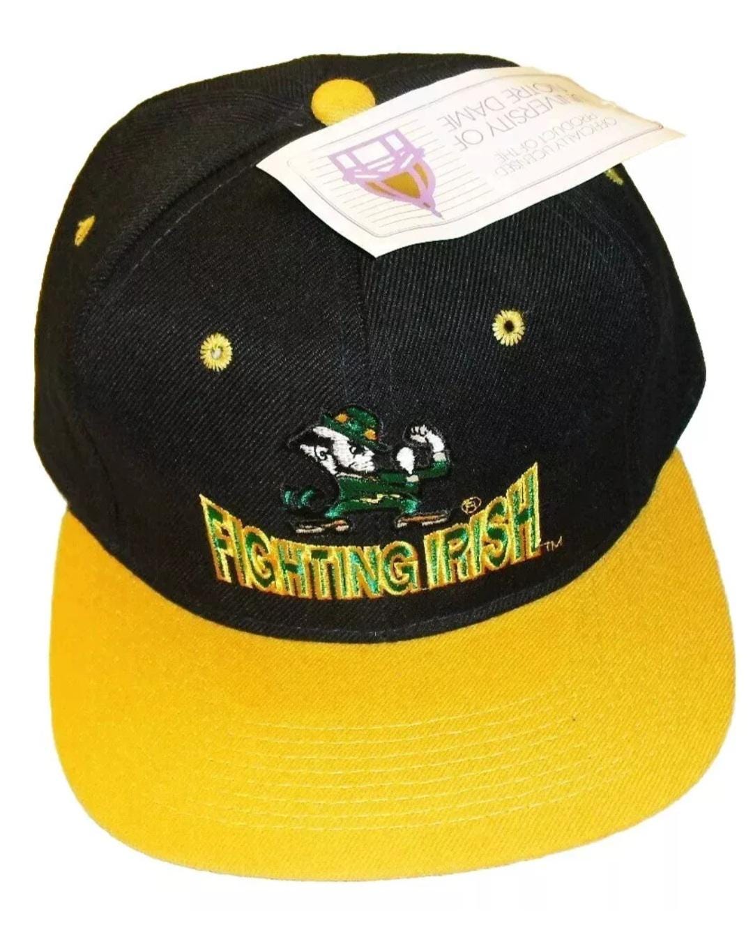 Notre Dame Fighting Irish University Vintage 90s Fitted hat sz. 7 1/8 New Ncaa