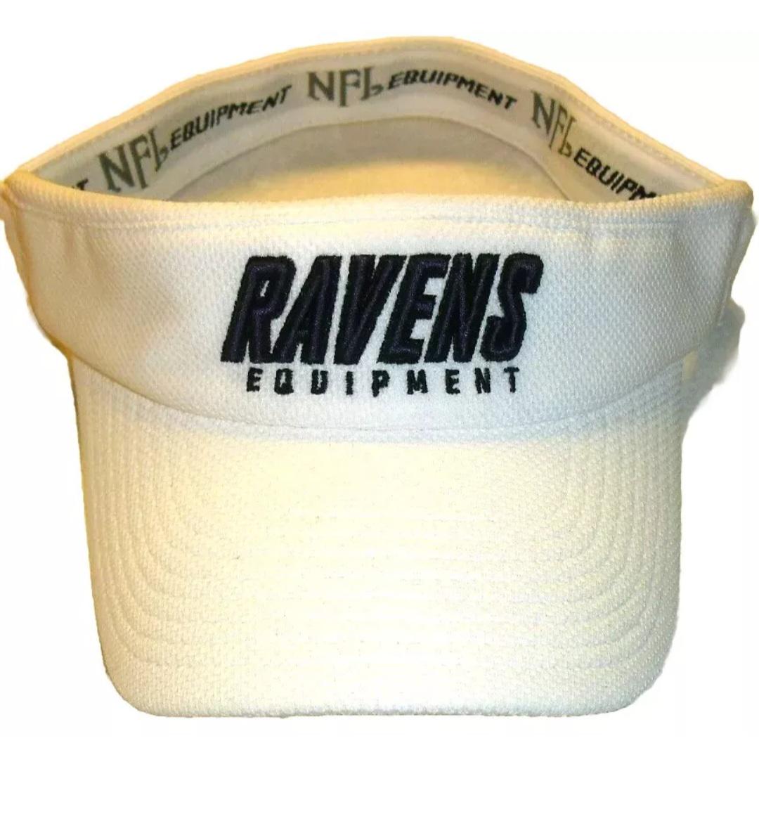 Baltimore Ravens Equipment Reebok Adult Visor Hat One Size Fits White New Nfl