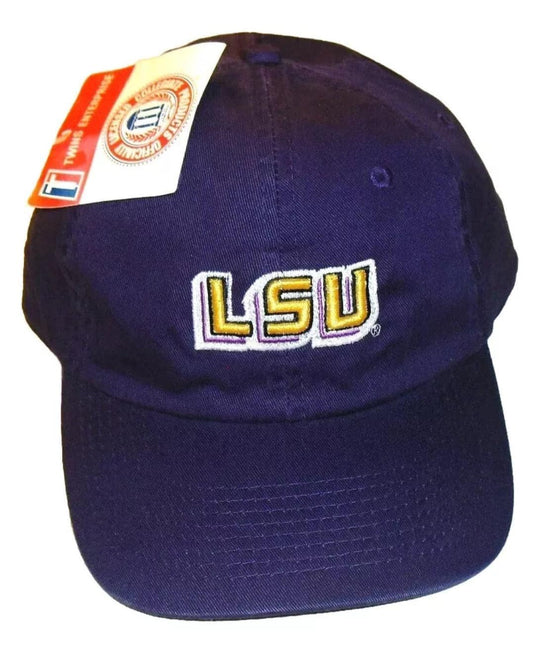 Lsu Tigers Mens Adult Twins Purple Strapback hat Dad hat style New Ncaa