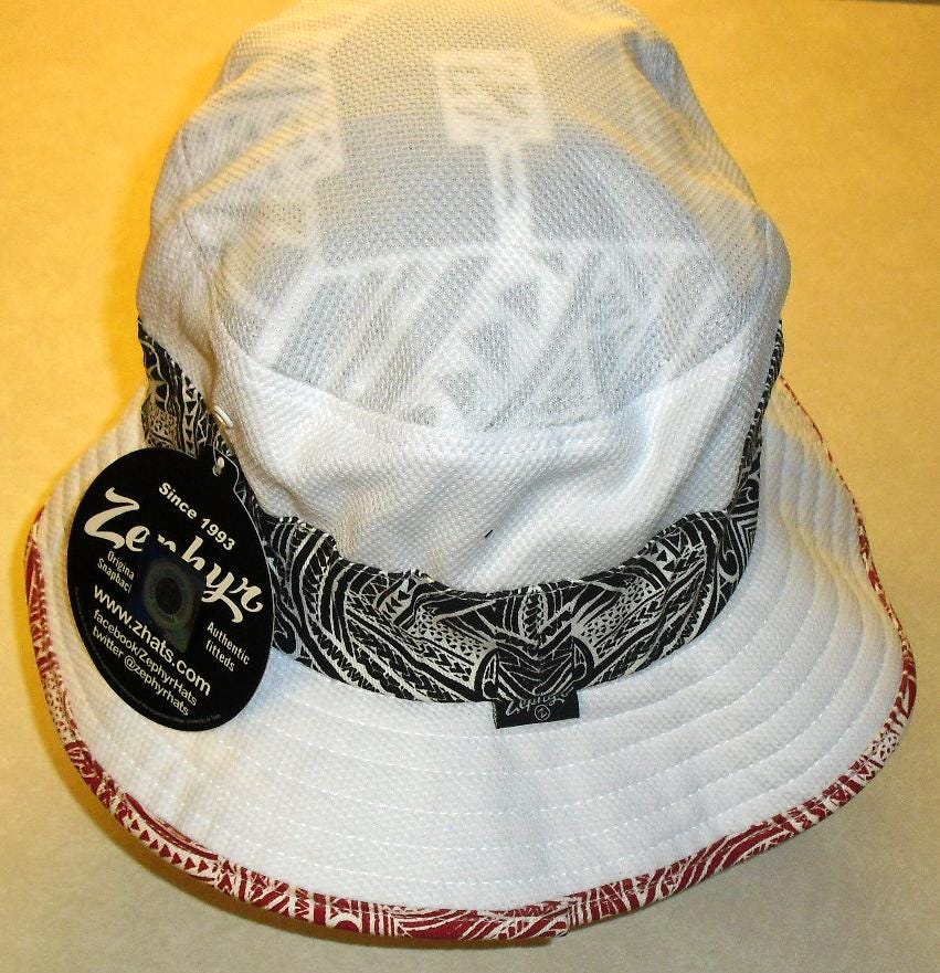 Utah Utes Mens White Bucket hat cap sz. Large/XL New Ncaa