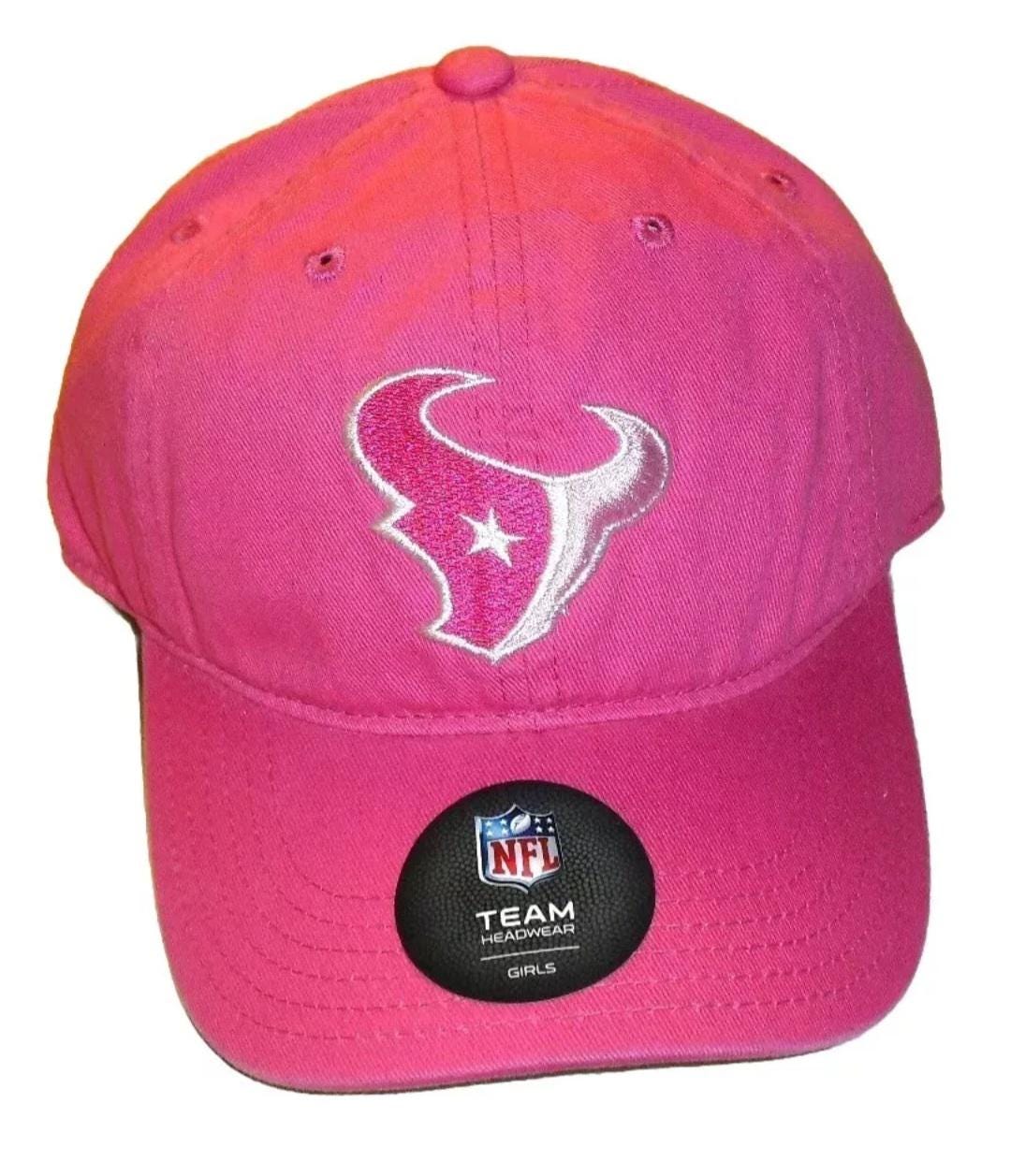 Houston Texans Girls Kids Youth Pink strapback hat New Nfl