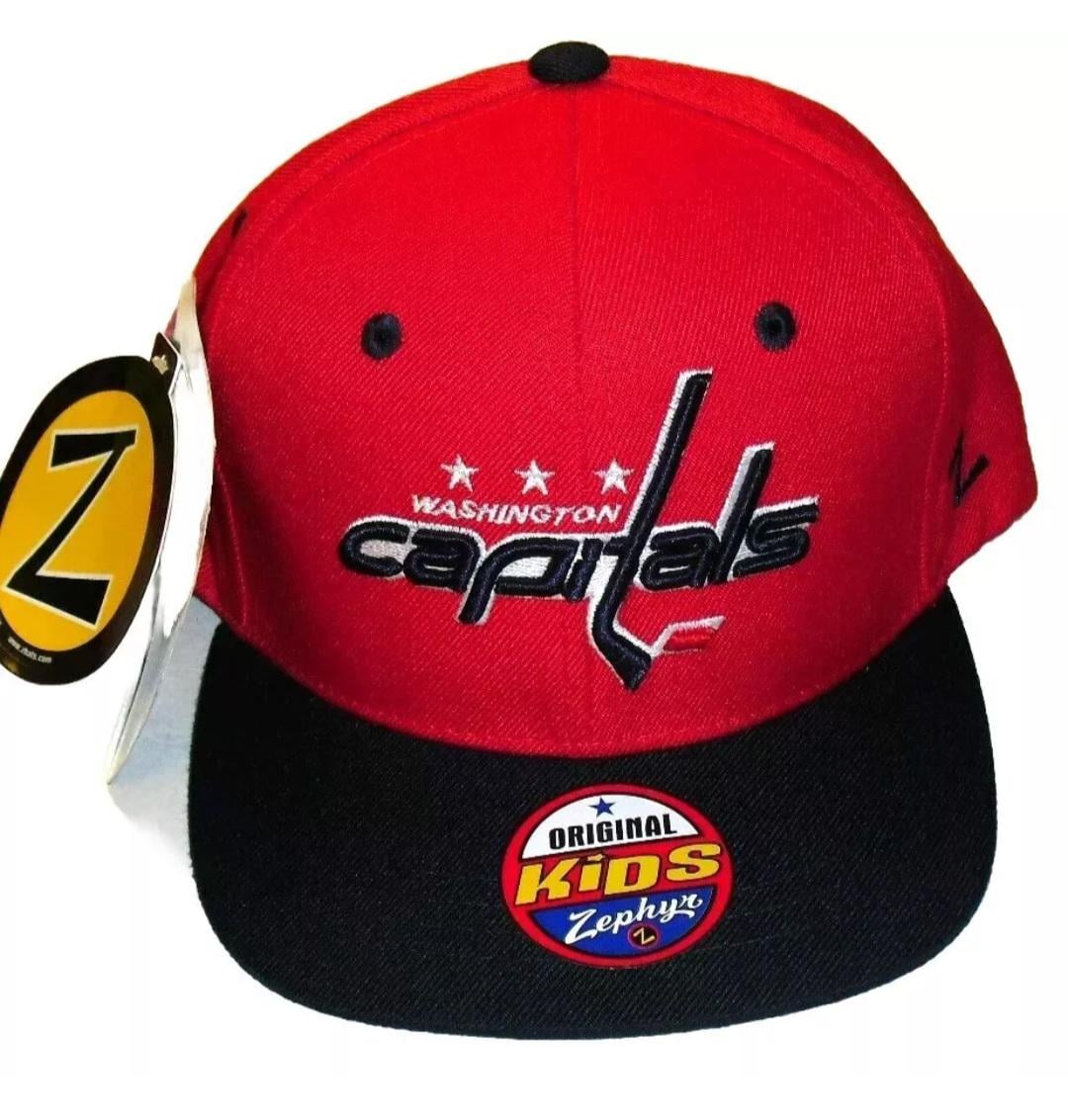 Washington Capitals Kids Youth Boys Zephyr Red Snapback hat New Nhl Hockey