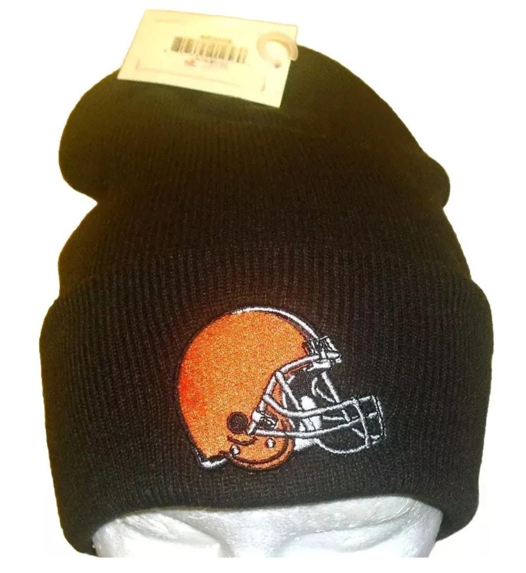 Cleveland Browns Mens Adult Brown Cuffed Beanie Winter Hat New Nfl