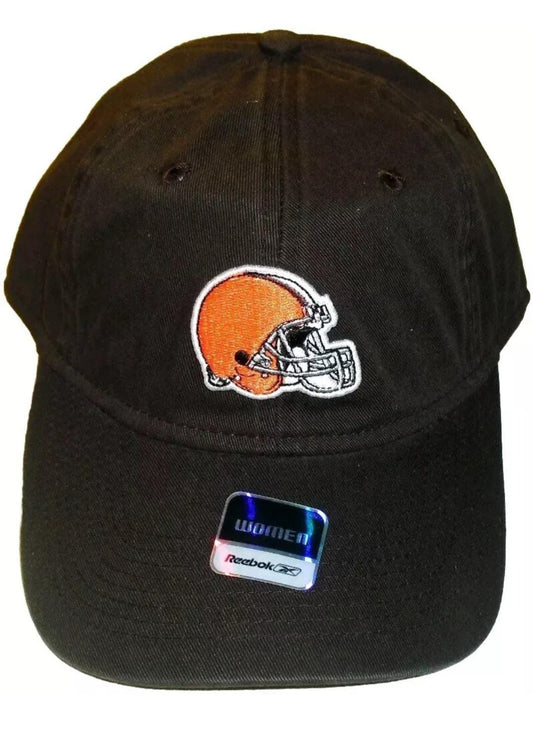 Cleveland Browns Womens Fit Helmet Logo Reebok Adjustable Strapback hat New