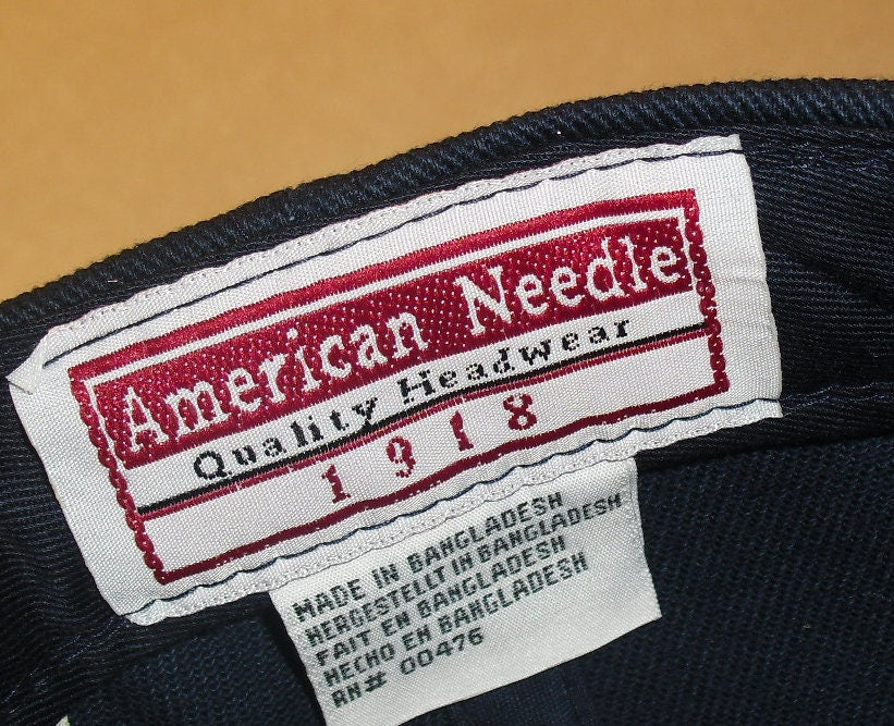 Columbus Blue Jackets Vintage American Needle 90s Snapback hat Nhl New