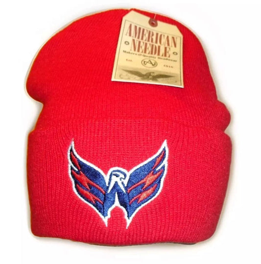 Washington Capitals American Needle Mens Red Beanie Winter Hat Cap New Nhl