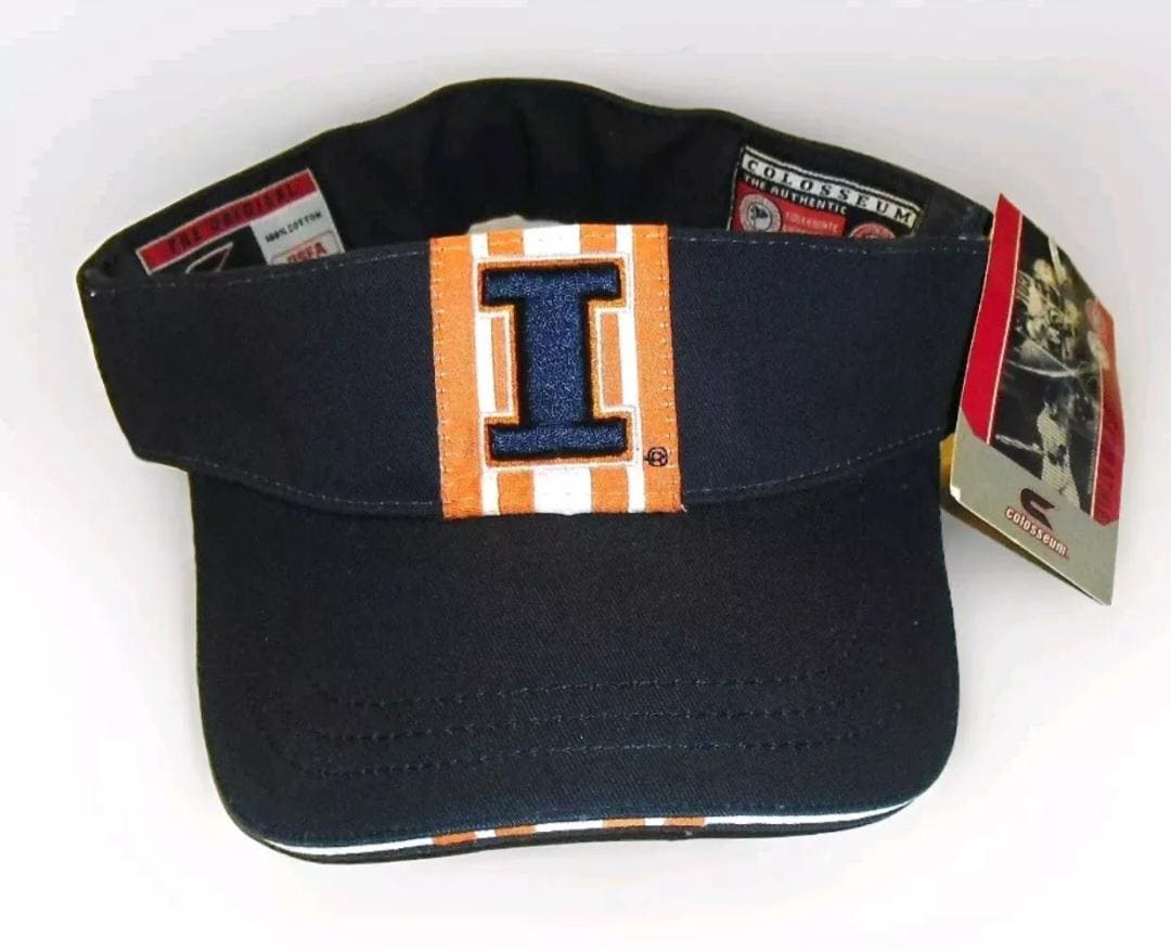 Illinois Fighting Illini University Mens Adult Visor hat Cap New Ncaa