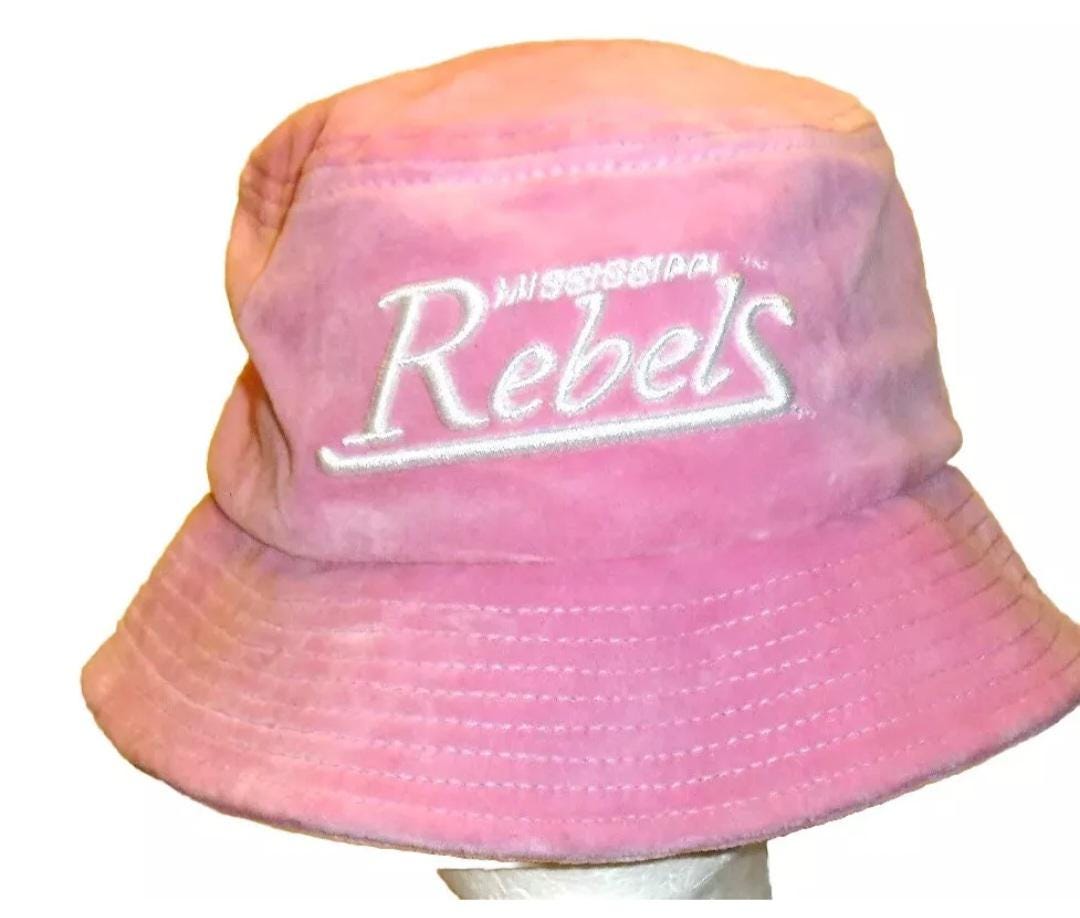 Ole Miss Mississippi Rebels Womens Pink Bucket hat cap One size Fits All New