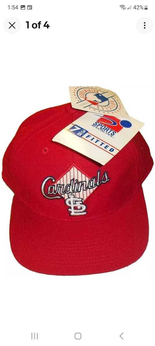 St Louis Cardinals 90s Sports Specialties fitted hat sz. 7 3/8 Ozzie Smith years New Mlb