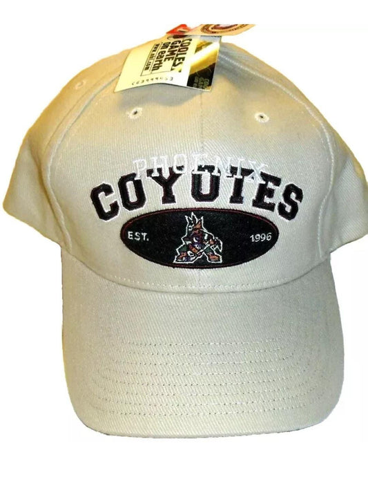 Phoenix Coyotes Established 1996 Logo Vintage 90s Adjustable Strapback hat New