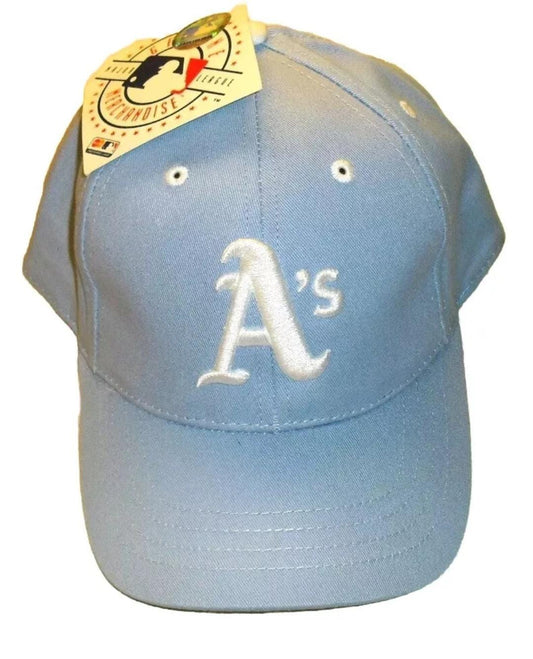 Oakland Athletics A's Mens Light Blue Strapback hat cap New Tags Mlb