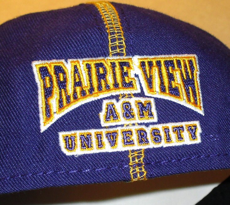 Prairie View A&M University Vintage 90s Mens Purple Fitted hat sz 7 3/8 New Ncaa