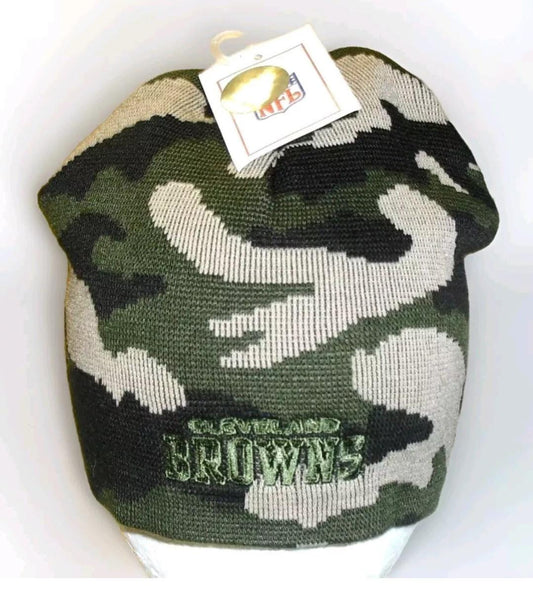 Cleveland Browns Mens Adult Camo Camoflauge Beanie Winter Hat New Nfl