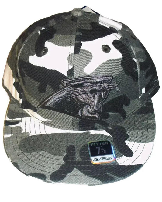 Carolina Panthers Camo Camouflage Reebok Fitted Hat sz. 7 3/8 NFL New Tags