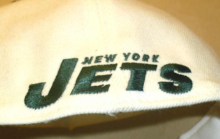 New York Jets Mens Vintage 90s Twins Enterprise Fitted Hat sz. 7 1/4 New NFL