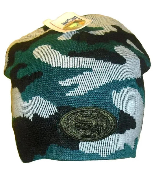 San Francisco 49ers Mens Adult Camo Beanie Winter Hat New Nfl