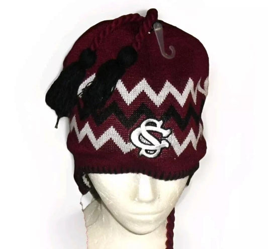 South Carolina Gamecocks Mens Adult Beanie Winter Tassel Hat Cap New Ncaa